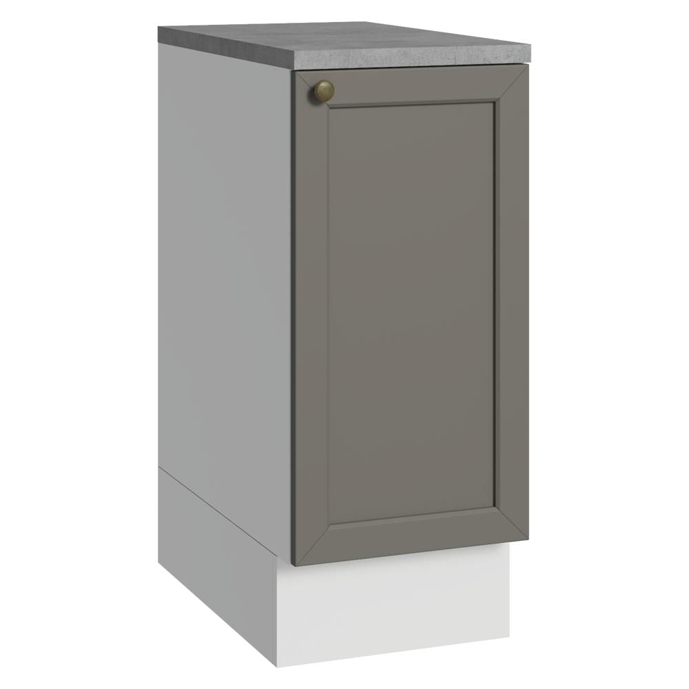 Mueble De Cocina Bajo Vik 35 Cm 1 Puerta Blanco/Gris img #1