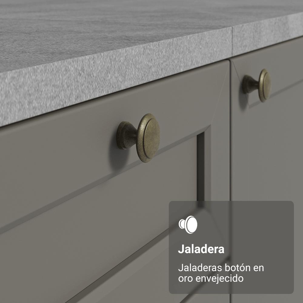 Cocina Integral De Esquina Vik 4.00 M Blanco/Gris 01 img #5