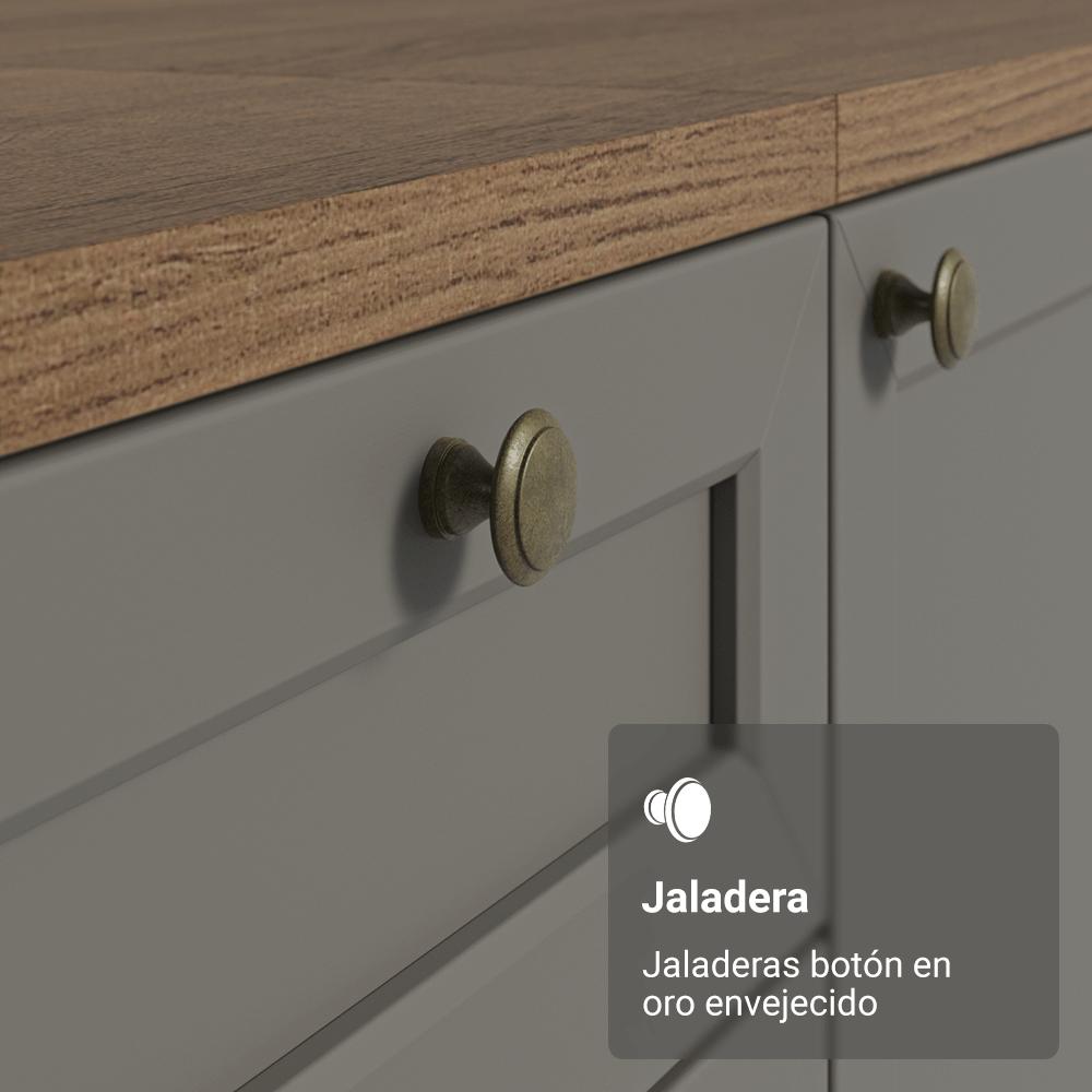 Cocina Integral Vik 1.80 Metros Marrón/Gris 05 img #5