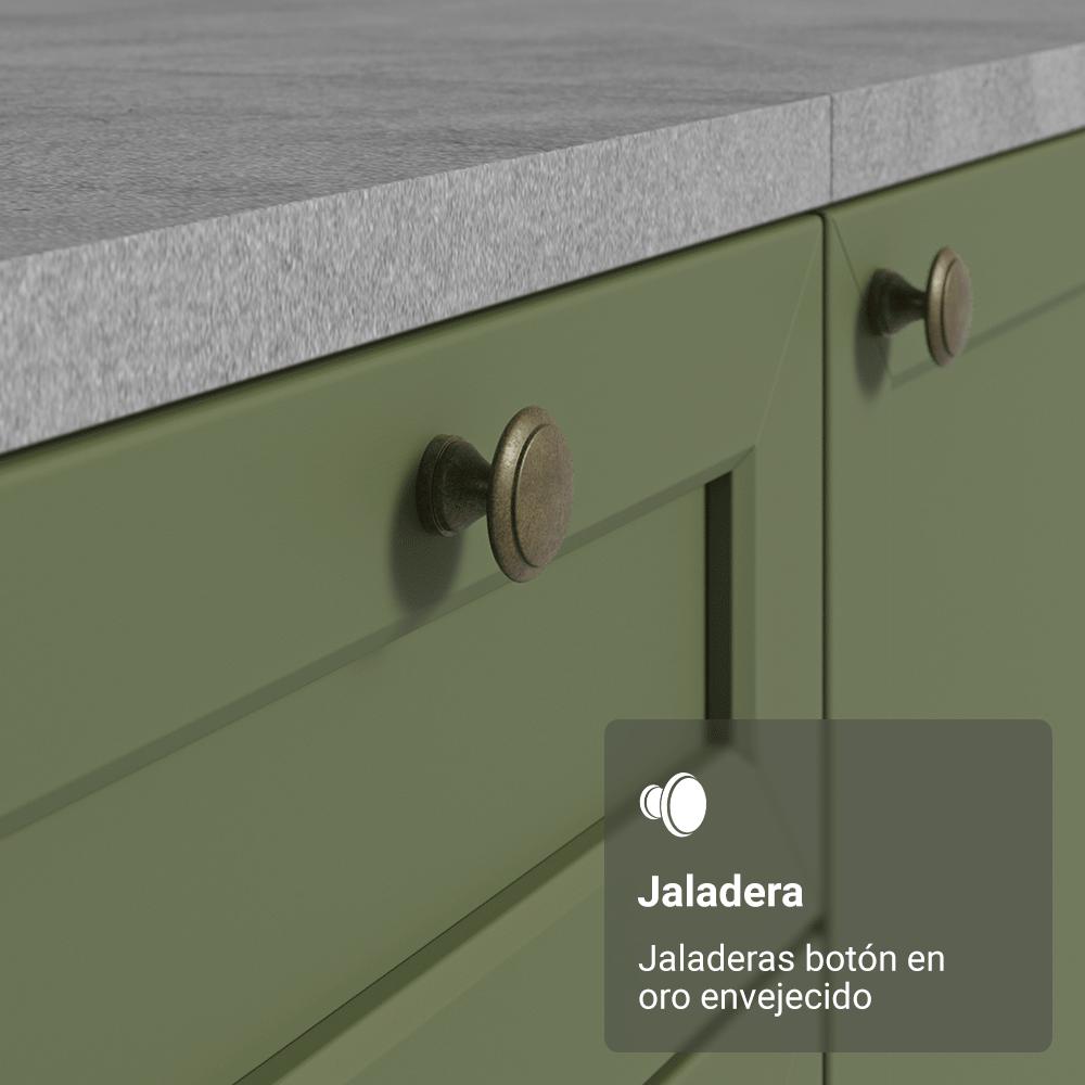 Cocina Integral Vik 1.80 Metros Blanco/Verde 03 img #5