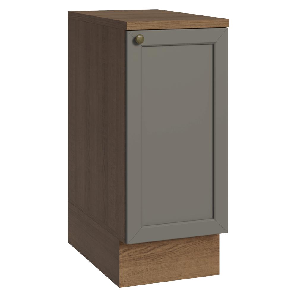 Mueble De Cocina Bajo Vik 35 Cm 1 Puerta Marrón/Gris img #1