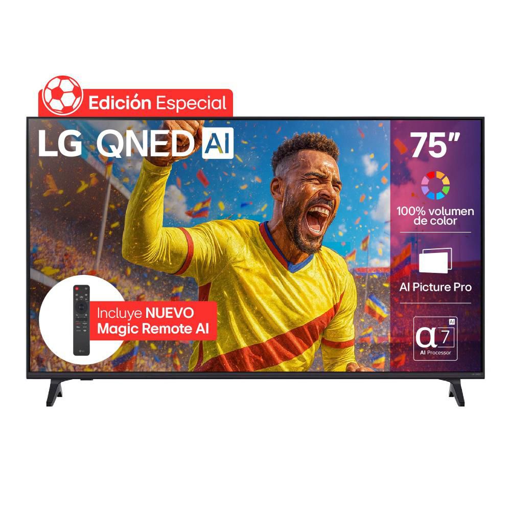 Televisor LG 75 pulgadas QNED Uhd4K Smart TV 75QNED73ASC.AWC img #1