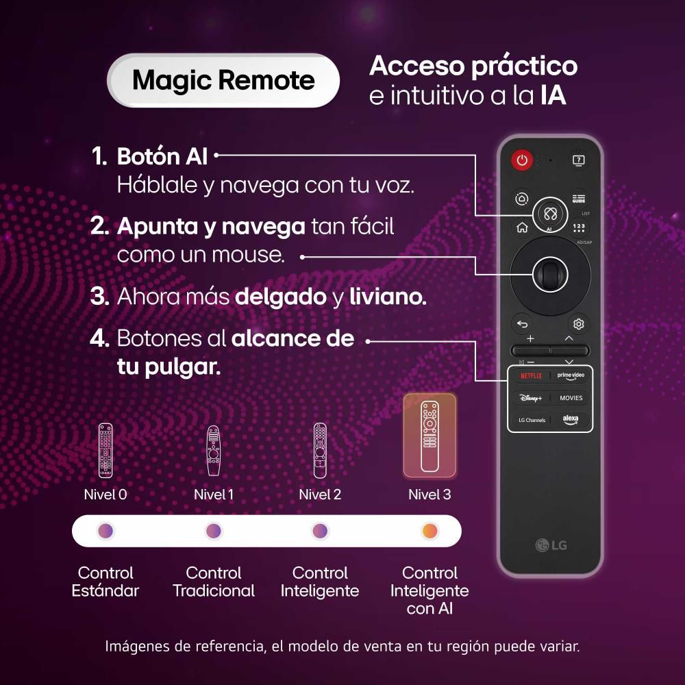 Televisor LG 75 pulgadas QNED Uhd4K Smart TV 75QNED73ASC.AWC img #4