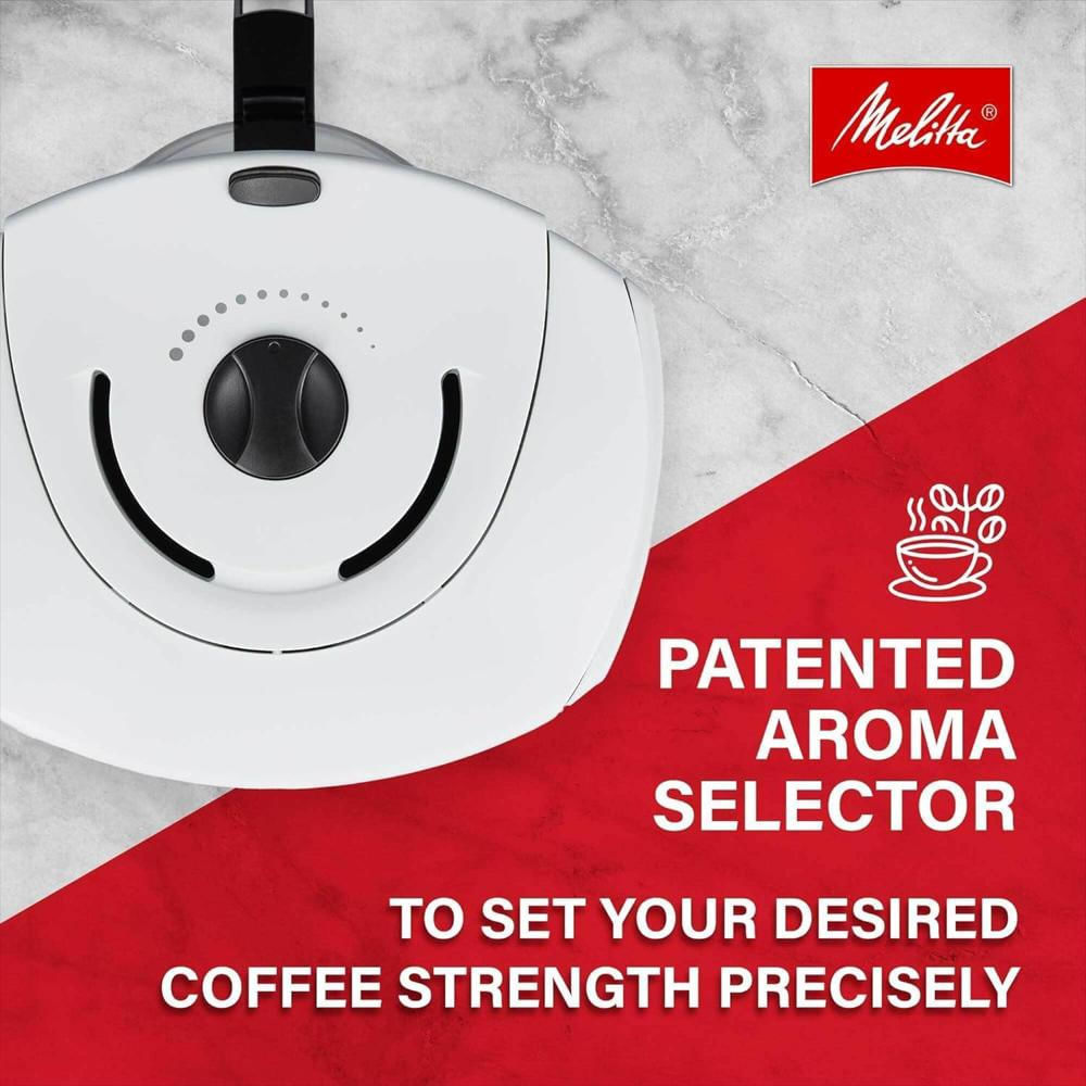 Cafetera De Goteo Melitta Automática Programable 10 Tazas Color Blanco 96 Onzas img #3