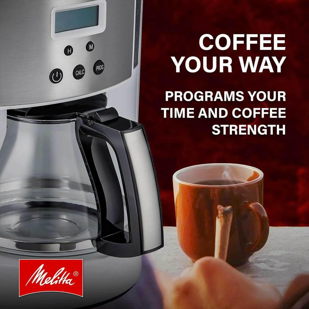 Cafetera De Goteo Melitta Automática Programable 10 Tazas Color Blanco 96 Onzas img #4