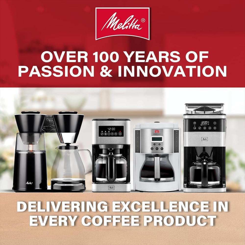 Cafetera De Goteo Melitta Automática Programable 10 Tazas Color Blanco 96 Onzas img #5