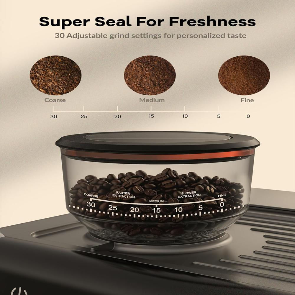 Cafetera Garveehome Semiautomática 20 Bares Espumador De Leche Tanque 2.8 L 1450 W img #5