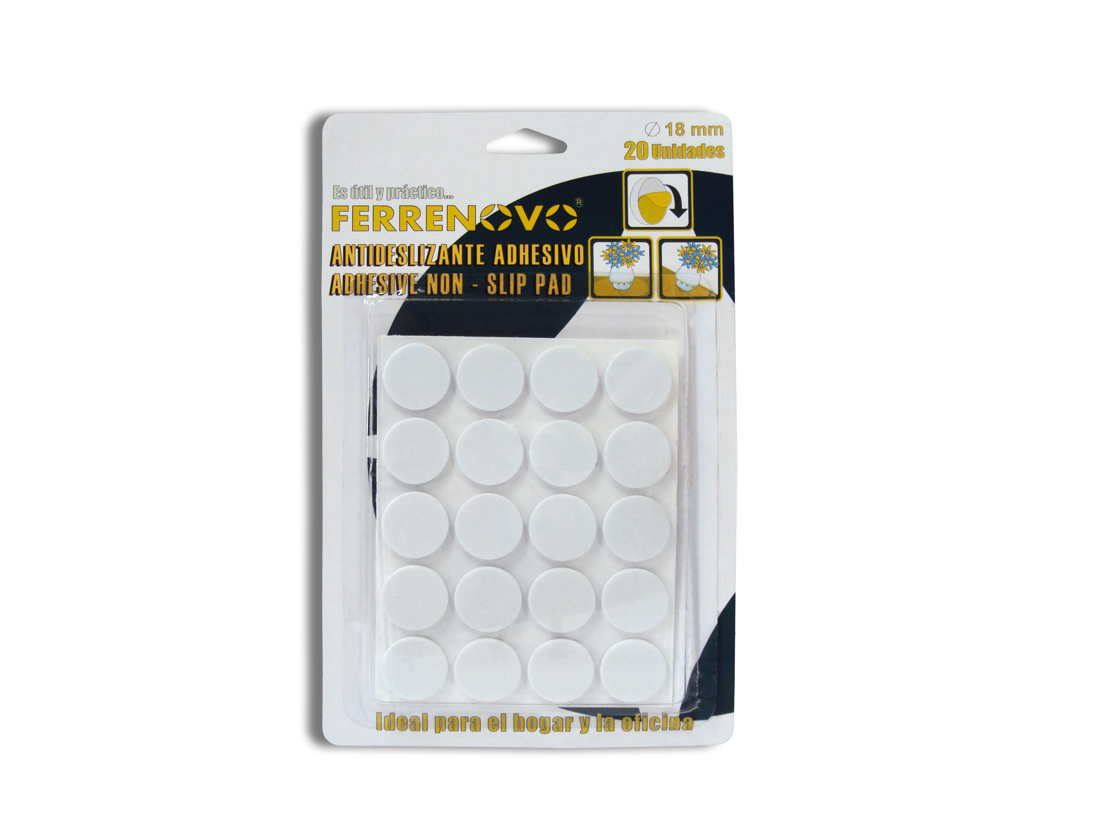 Antideslizantes Adhesivos Blancos 18 mm x20