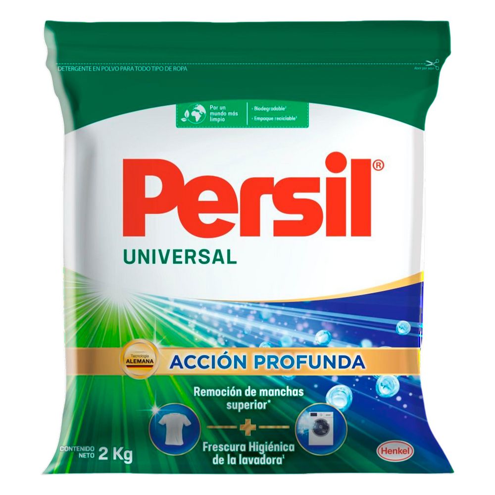 Detergente PERSIL Polvo Todo Tipo Ropa Universal (2000 gr)