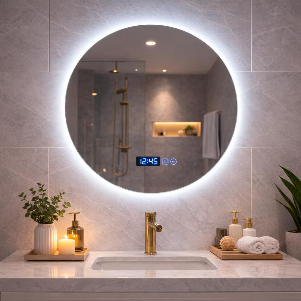 Espejo Led Redondo 70X70 Con Sensor
