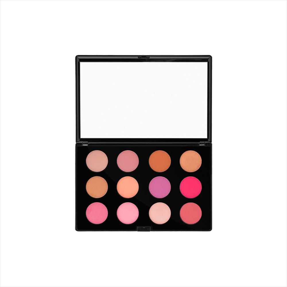 Paleta Profesional De 12 Rubores Light To Medium