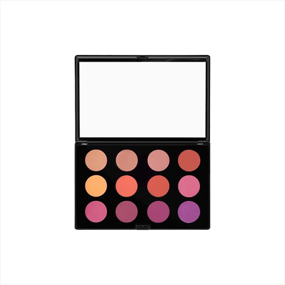 Paleta Profesional De 12 Rubores Medium To Deep