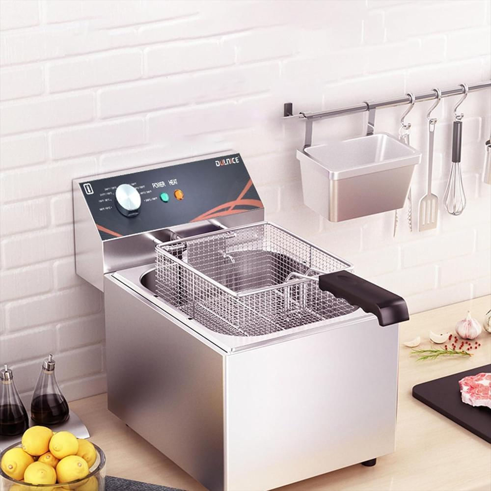 Freidora Dulnice Eléctrica Acero Inoxidable 12 Litros Control De Temperatura img #3