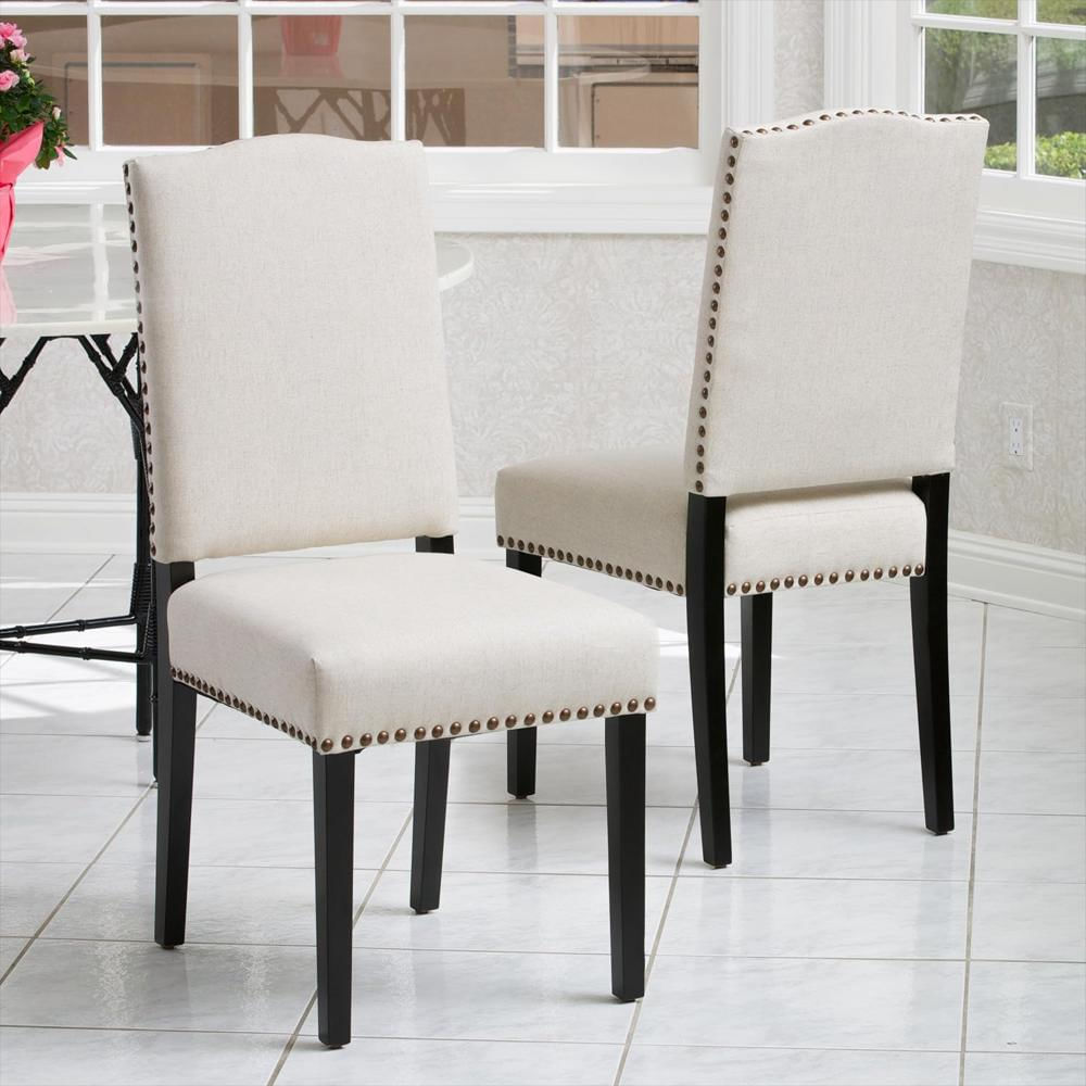 Sillas De Comedor Christopher Knight Home Tapizadas Beige Juego De 2 Piezas img #2