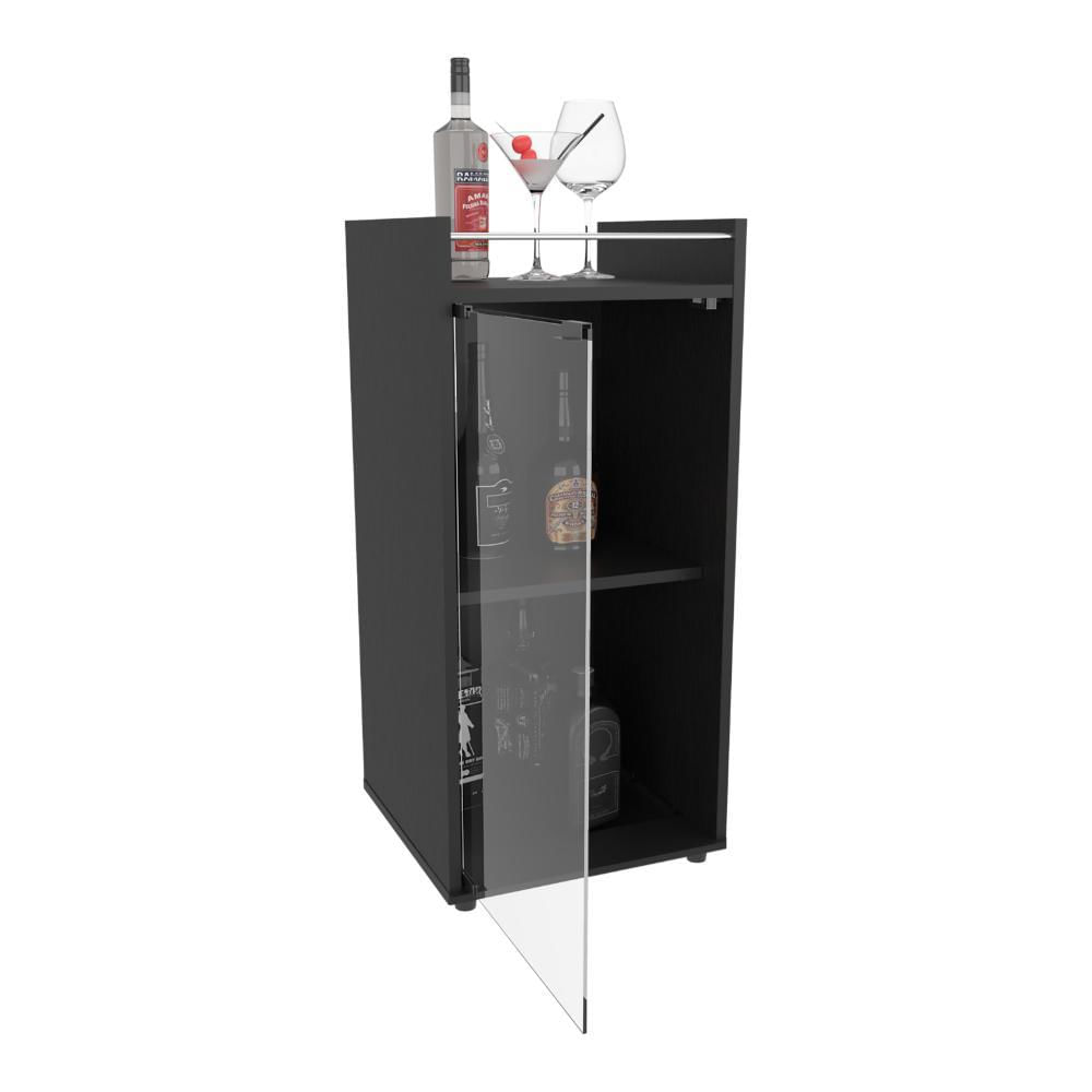Minibar Theba, Wengue, Con Espacio Para Botellas De Vino Y Copas img #1
