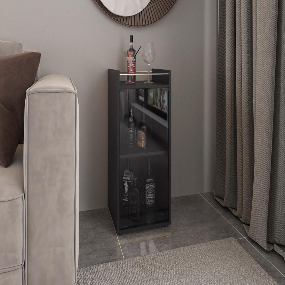 Minibar Theba, Wengue, Con Espacio Para Botellas De Vino Y Copas img #2