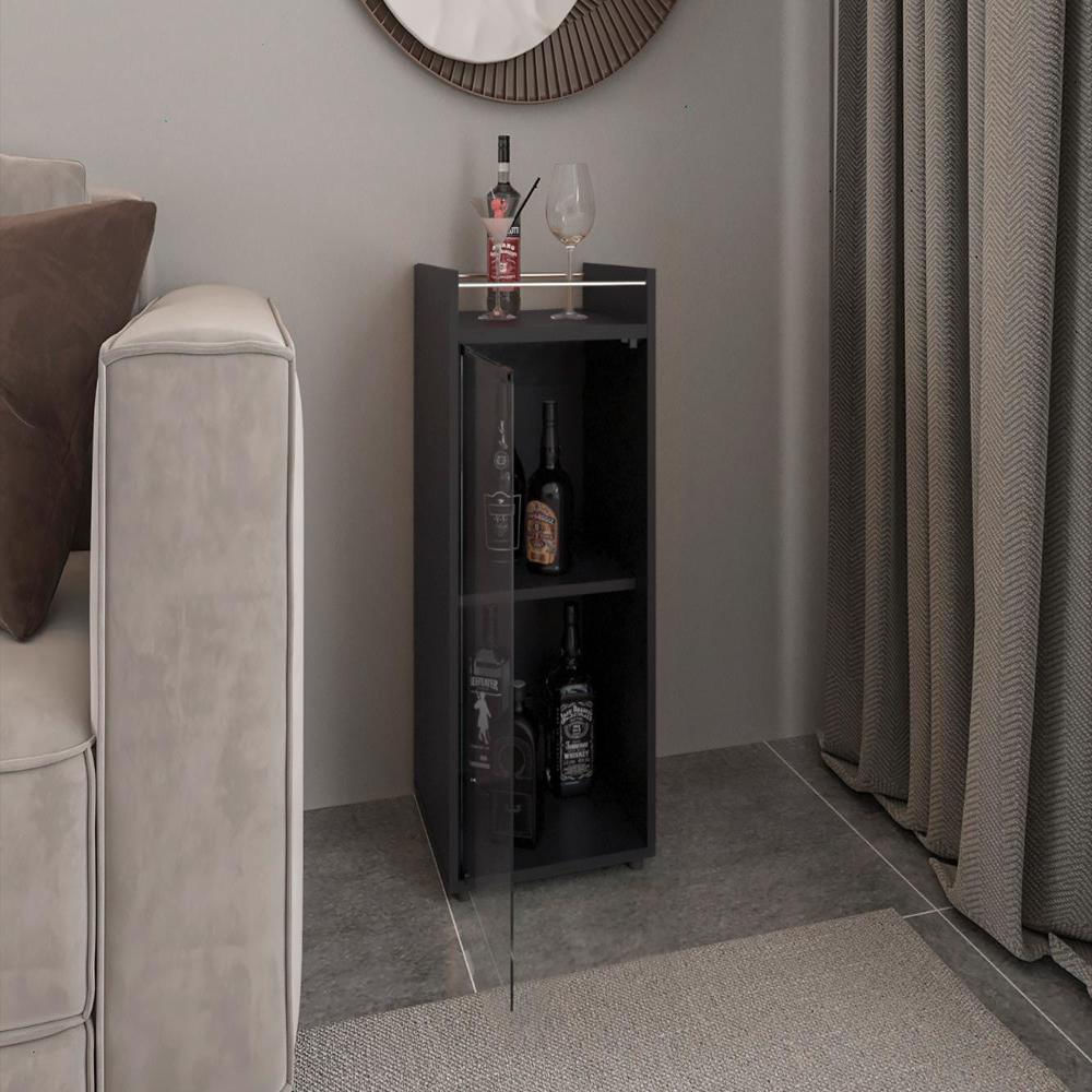 Minibar Theba, Wengue, Con Espacio Para Botellas De Vino Y Copas img #3