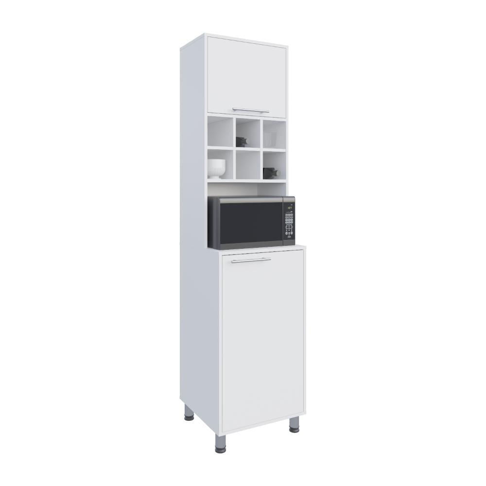 Alacena Atica, Blanco, Con Espacio Para Guardar Botellas De Vino Zf img #1