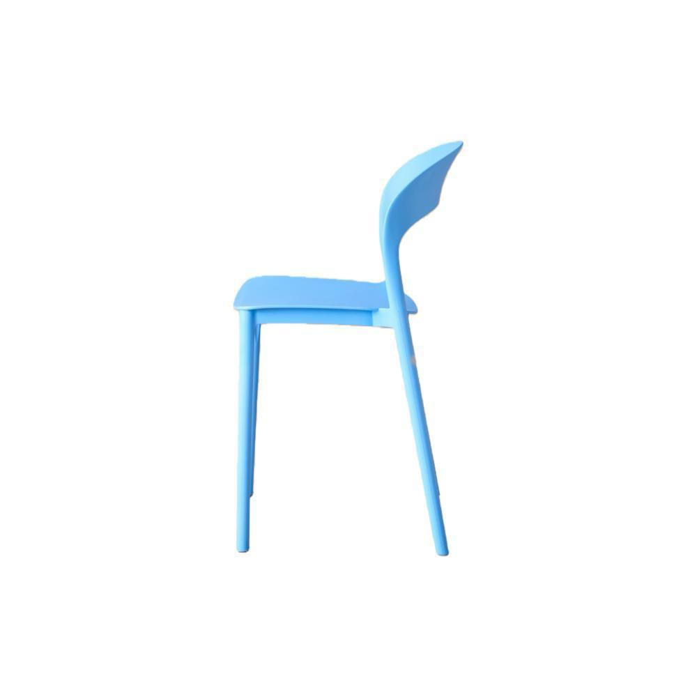 Silla Patrick Color Azul Con Espaldar Y Diseño Moderno img #3
