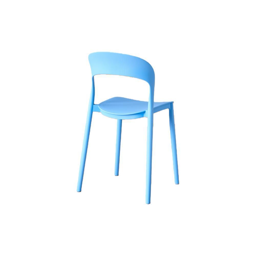 Silla Patrick Color Azul Con Espaldar Y Diseño Moderno img #4