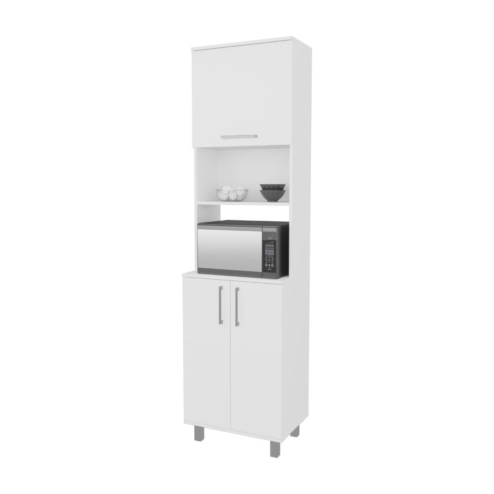 Alacena Bombona, Blanco, Con Espacio Para Horno Microondas Zf img #1
