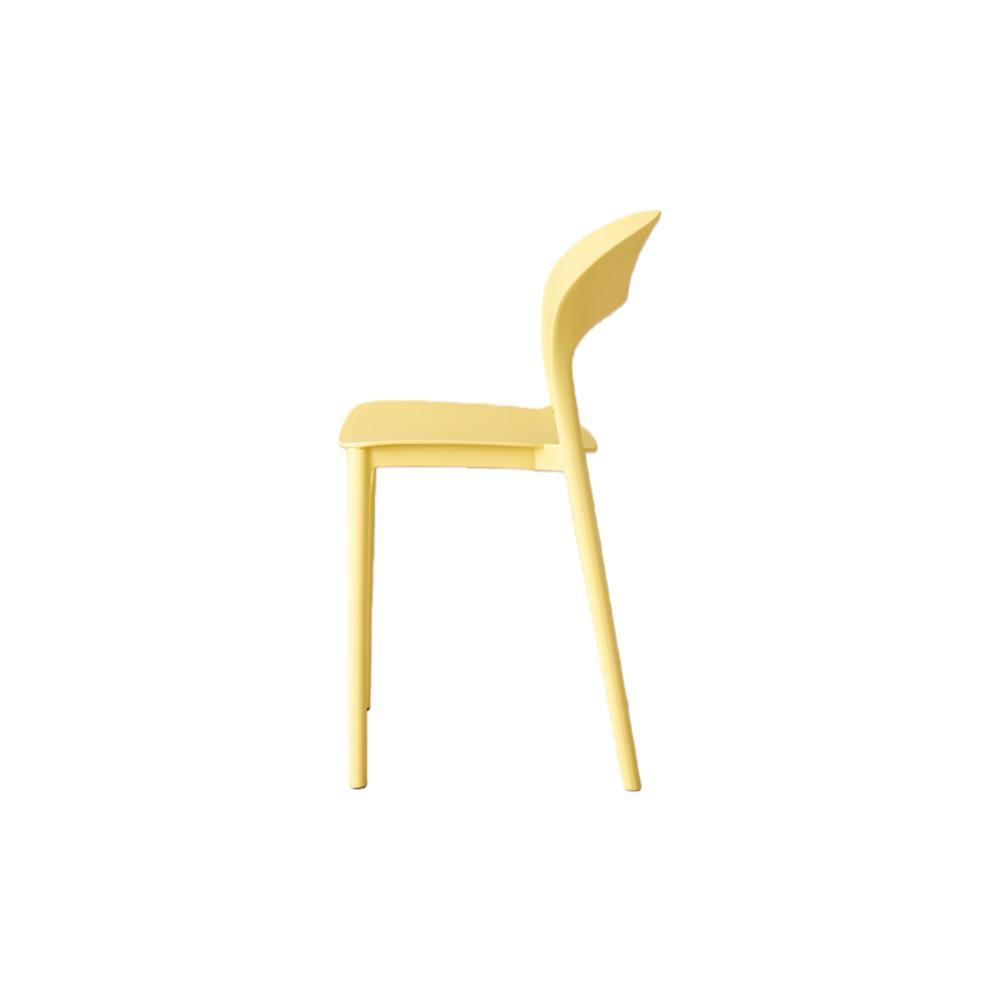 Silla Patrick Color Amarillo Con Espaldar Y Diseño Moderno img #3