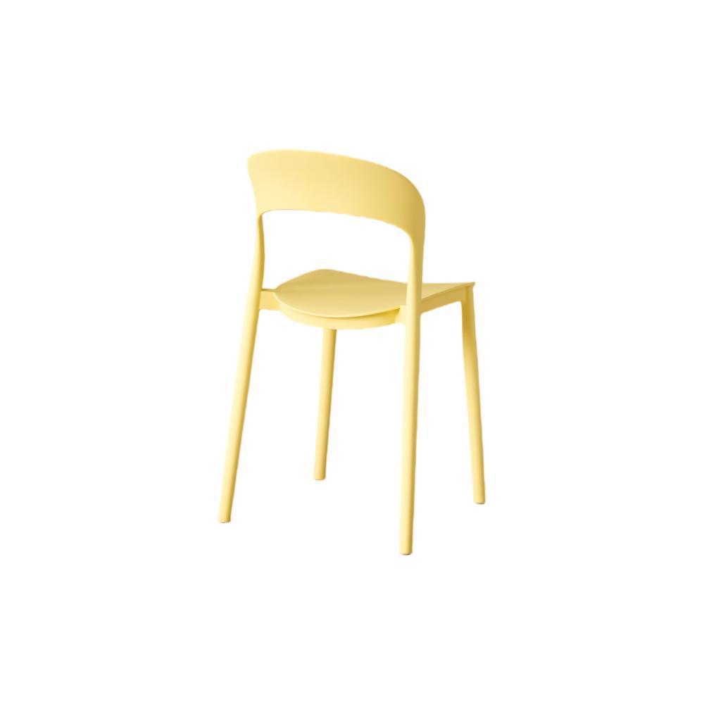 Silla Patrick Color Amarillo Con Espaldar Y Diseño Moderno img #4