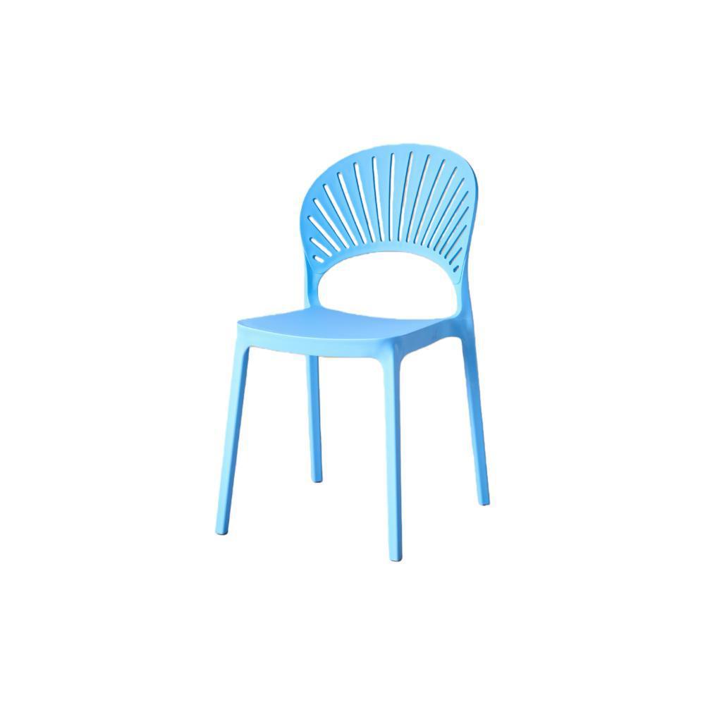 Silla Paraiso Color Azul Con Espaldar Y Diseño Moderno img #1