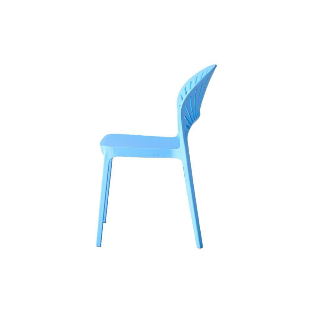 Silla Paraiso Color Azul Con Espaldar Y Diseño Moderno img #3