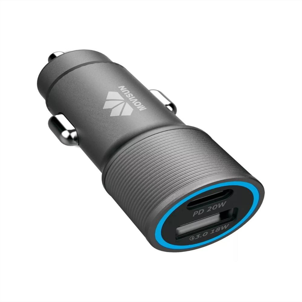 Cargador Carro Carga Rápida Movisun 48W Dual Usb C + Cable C img #1