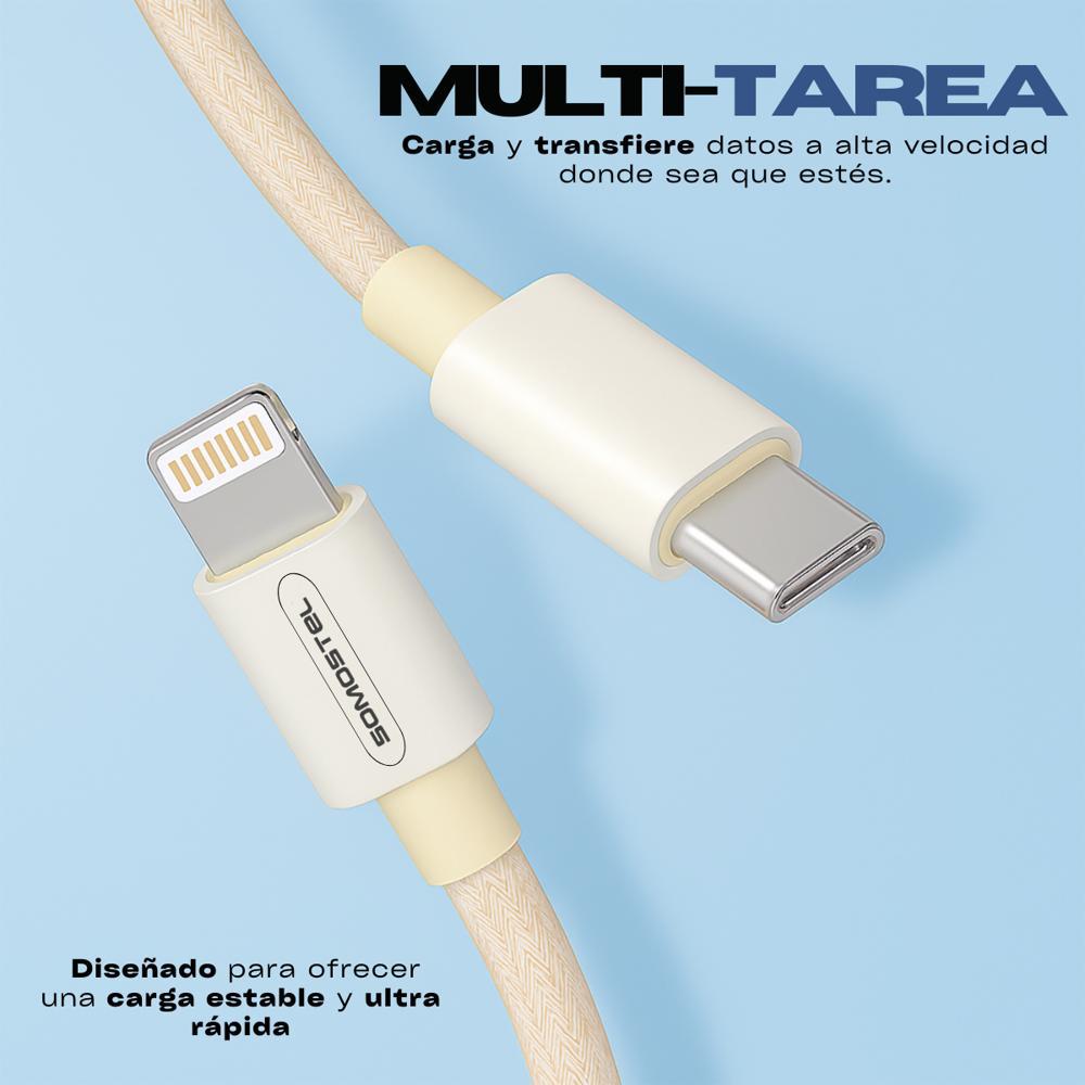 Cargador Tipo C Para Iphone Carga Rápida 20W Pd30 480Mbps img #4