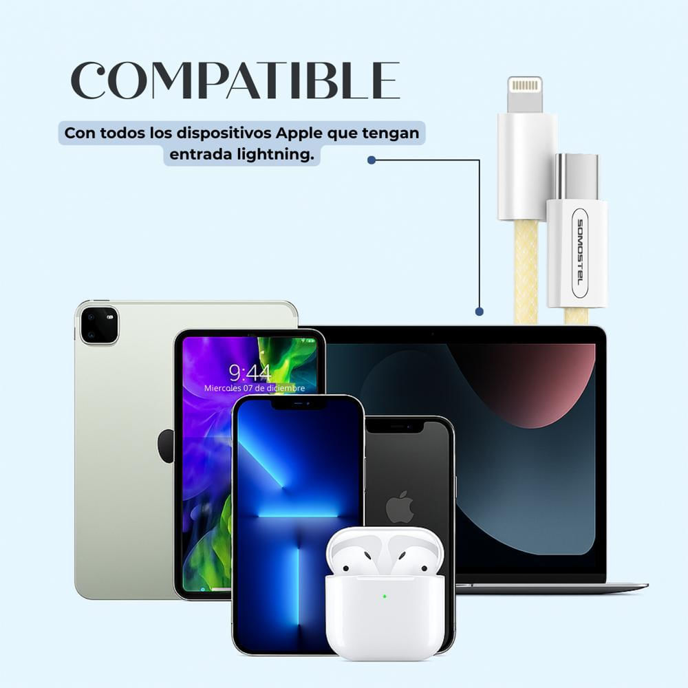 Cargador Tipo C Para Iphone Carga Rápida 20W Pd30 480Mbps img #5