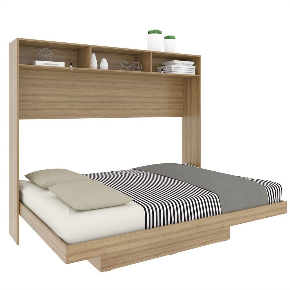 Cama Abatible Doble Ibiza Almendra