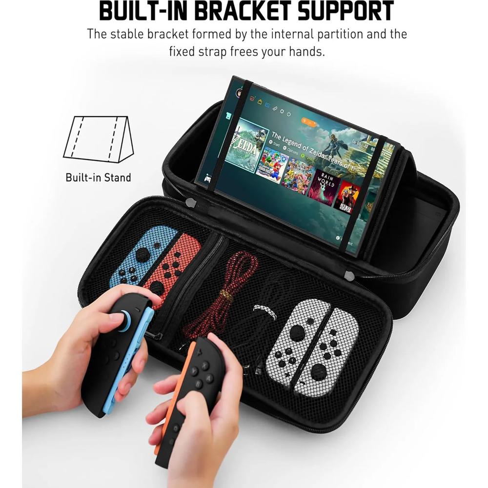 Estuche Para Switch 2 Rigido Grande Full Consola Maletin img #3