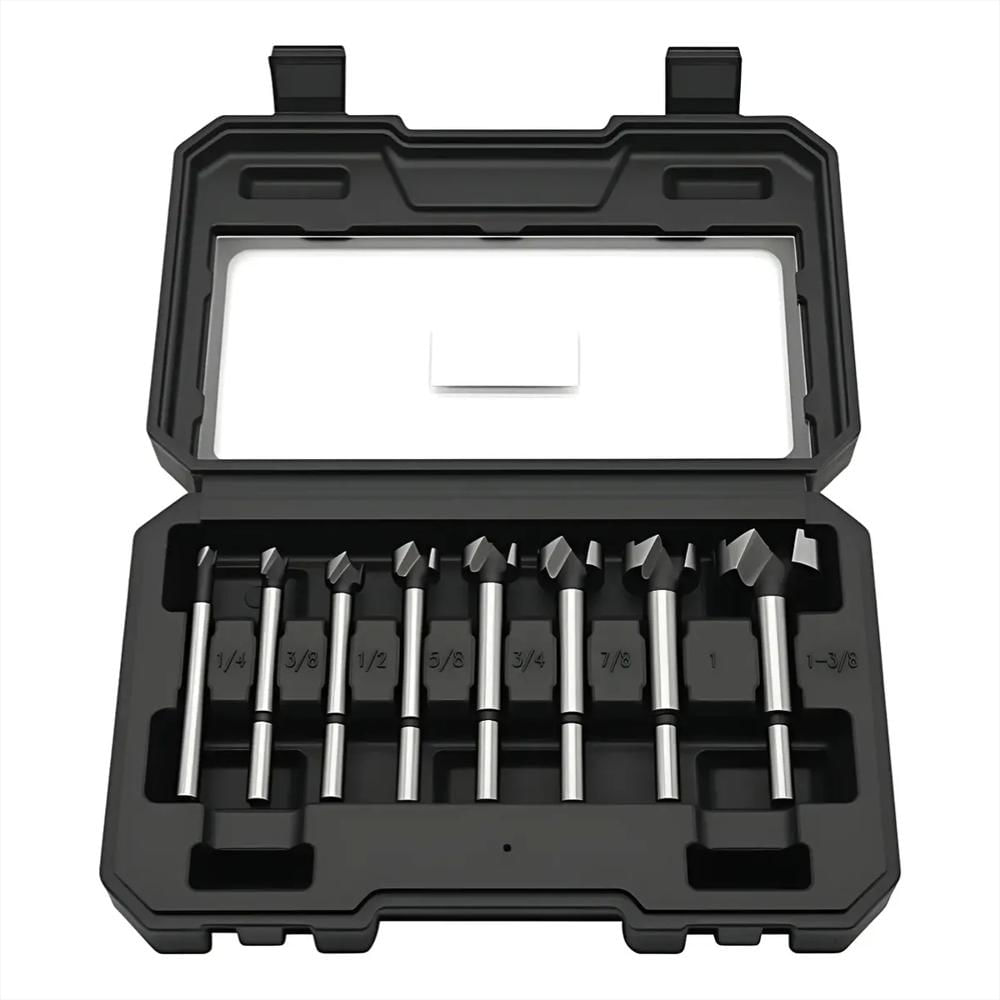 Juego De Brocas Forstner Con Vastago Hexagonal X 8 Piezas img #1