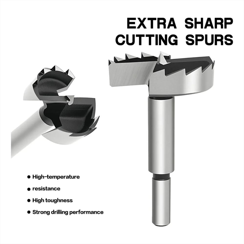 Juego De Brocas Forstner Con Vastago Hexagonal X 8 Piezas img #5