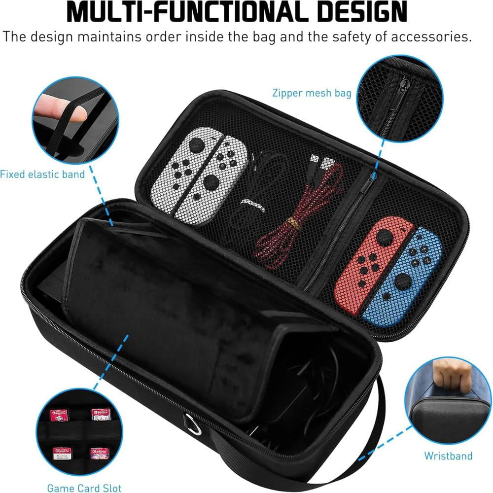 Estuche Para Switch 2 Rigido Grande Full Consola Maletin img #3