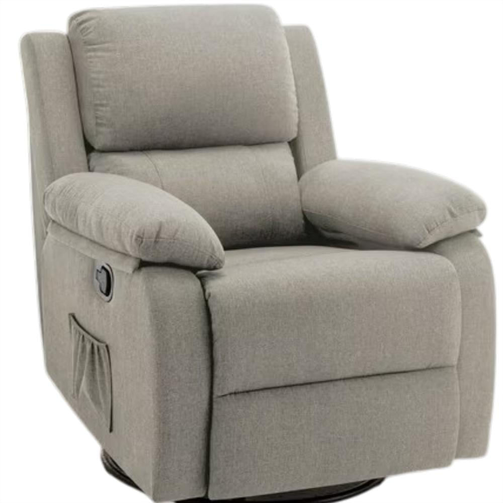 Sillón Reclinable Mecedora Giratoria Korser Caqui