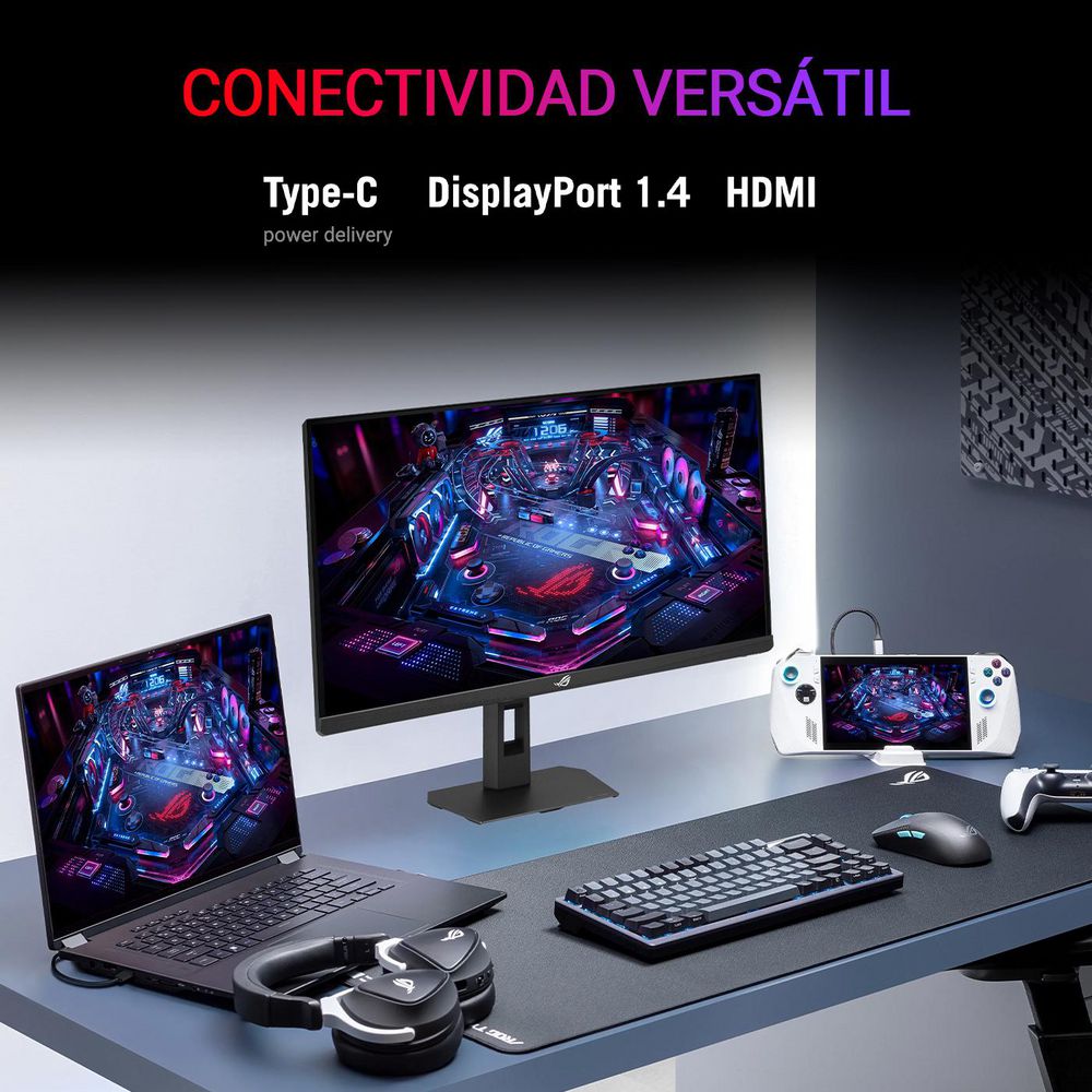 Monitor gamer ASUS ROG STRIX 27 pulgadas IPS Plano negro 255 Hz XG27ACMES img #6