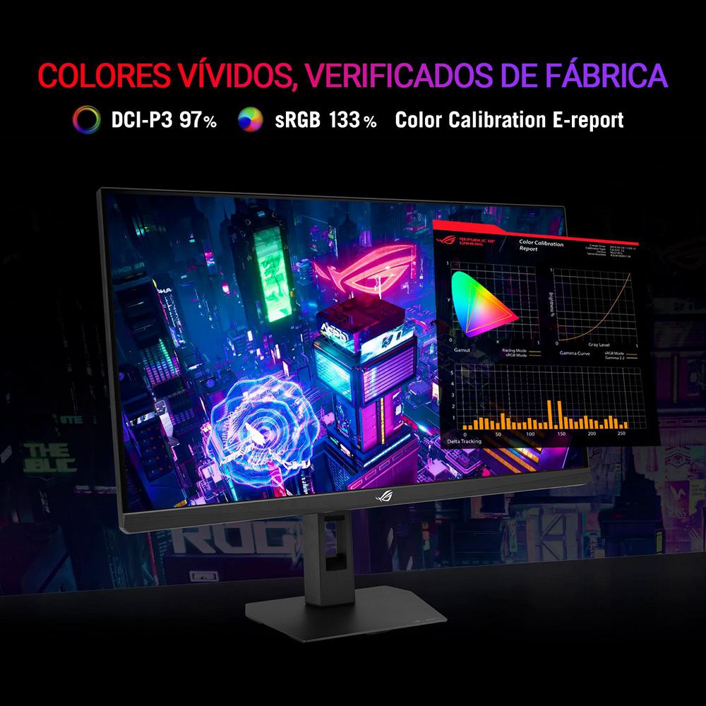 Monitor gamer ASUS ROG STRIX 27 pulgadas IPS Plano negro 255 Hz XG27ACMES img #7