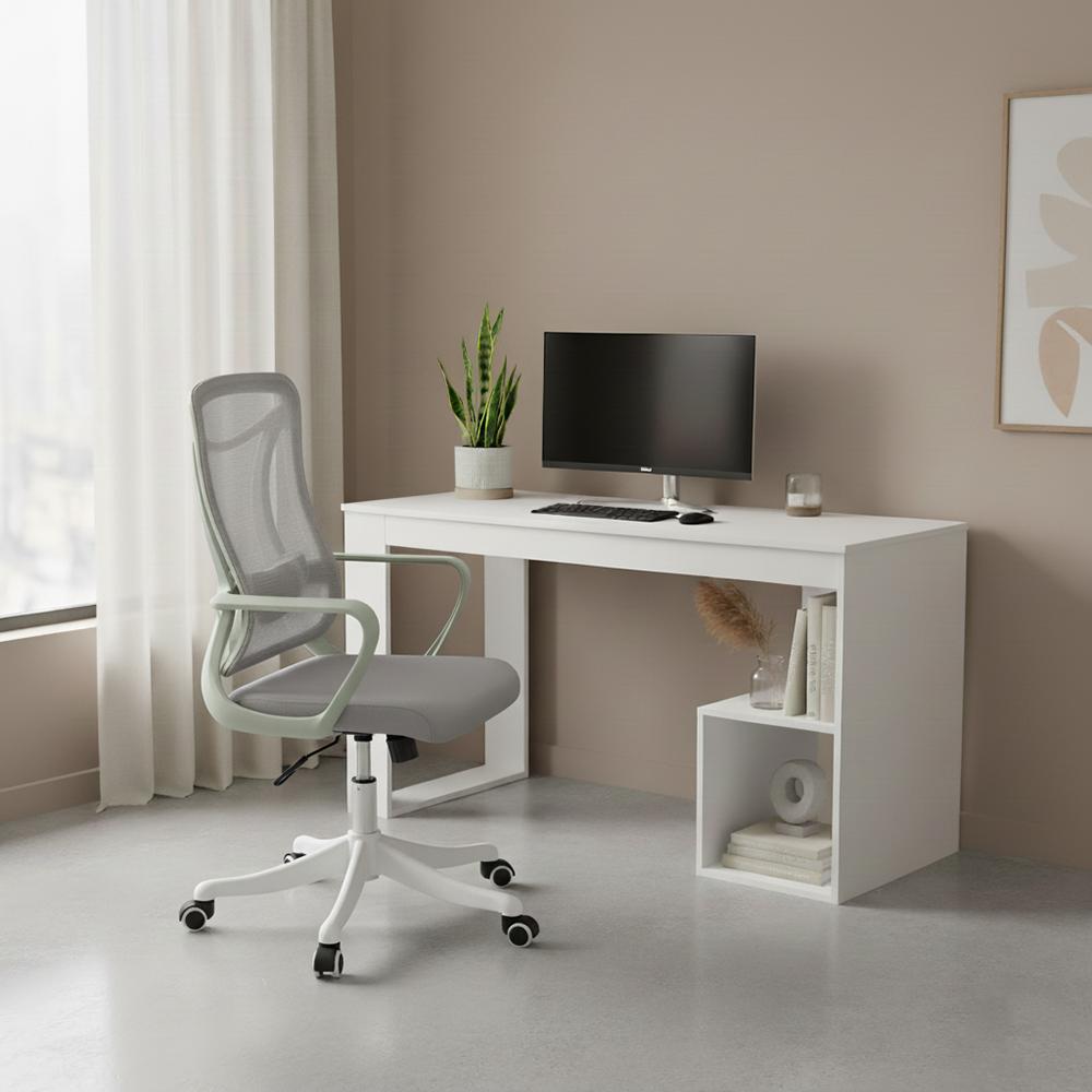 Silla De Escritorio Crown, Gris, Ergonómica Con Altura Ajustable img #2