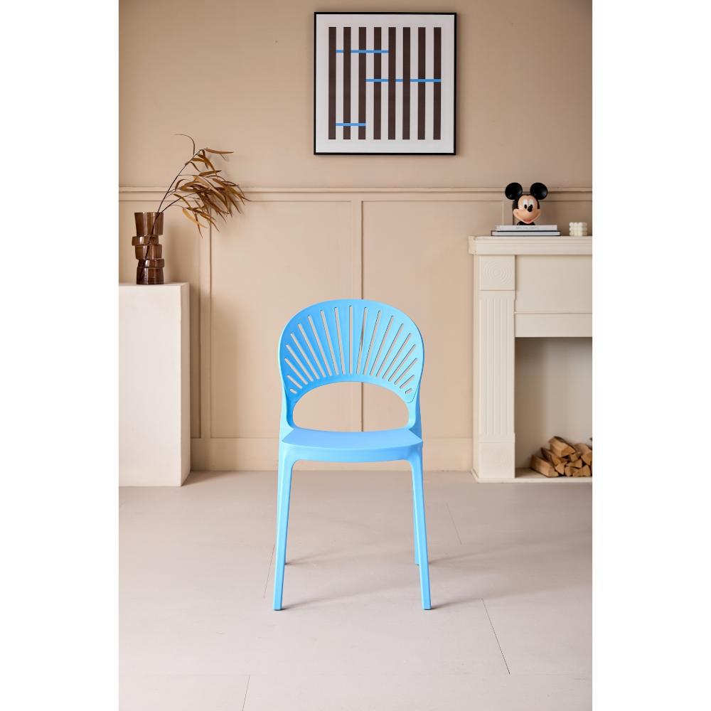 Silla Paraiso, Color Azul, Con Espaldar Y Diseño Moderno img #2