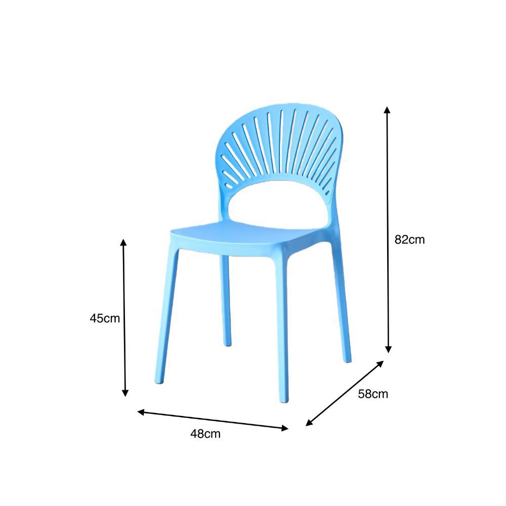 Silla Paraiso, Color Azul, Con Espaldar Y Diseño Moderno img #5