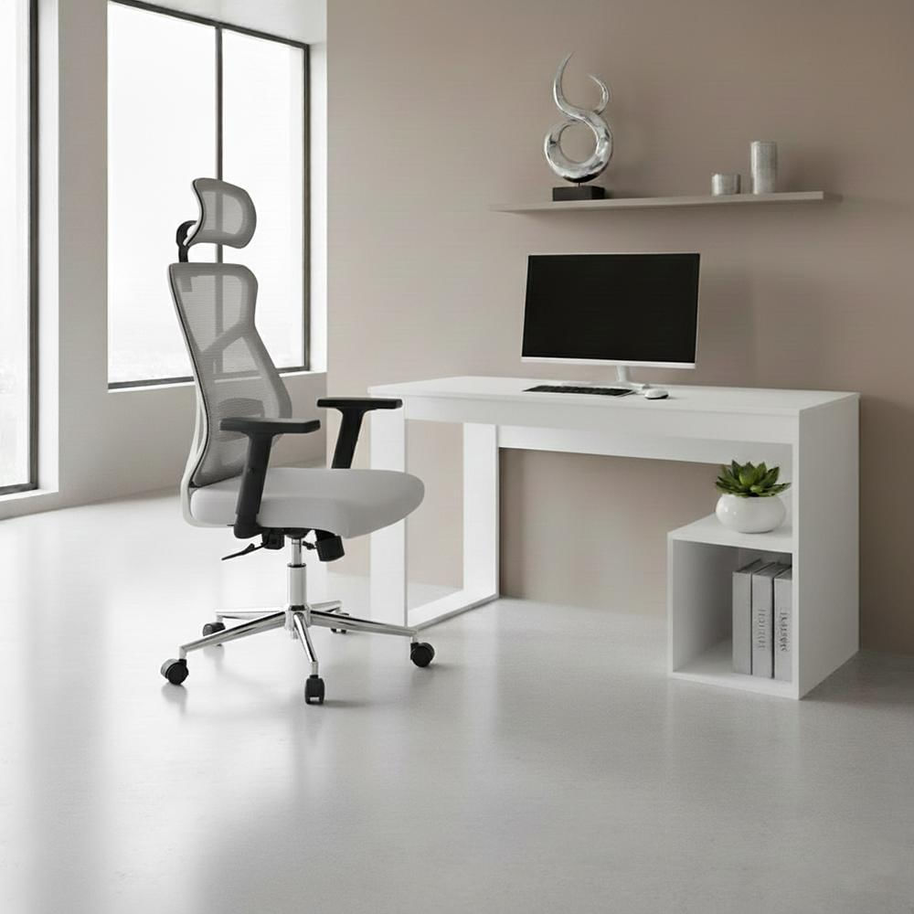 Silla De Escritorio Prime, Gris, Ergonómica Con Altura Ajustable img #2