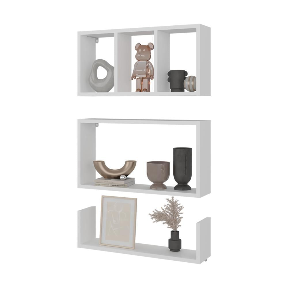 Repisa Trego, Blanco Duqueza, Con Espacio Para Ubicar Objetos Decorativos Zf img #1