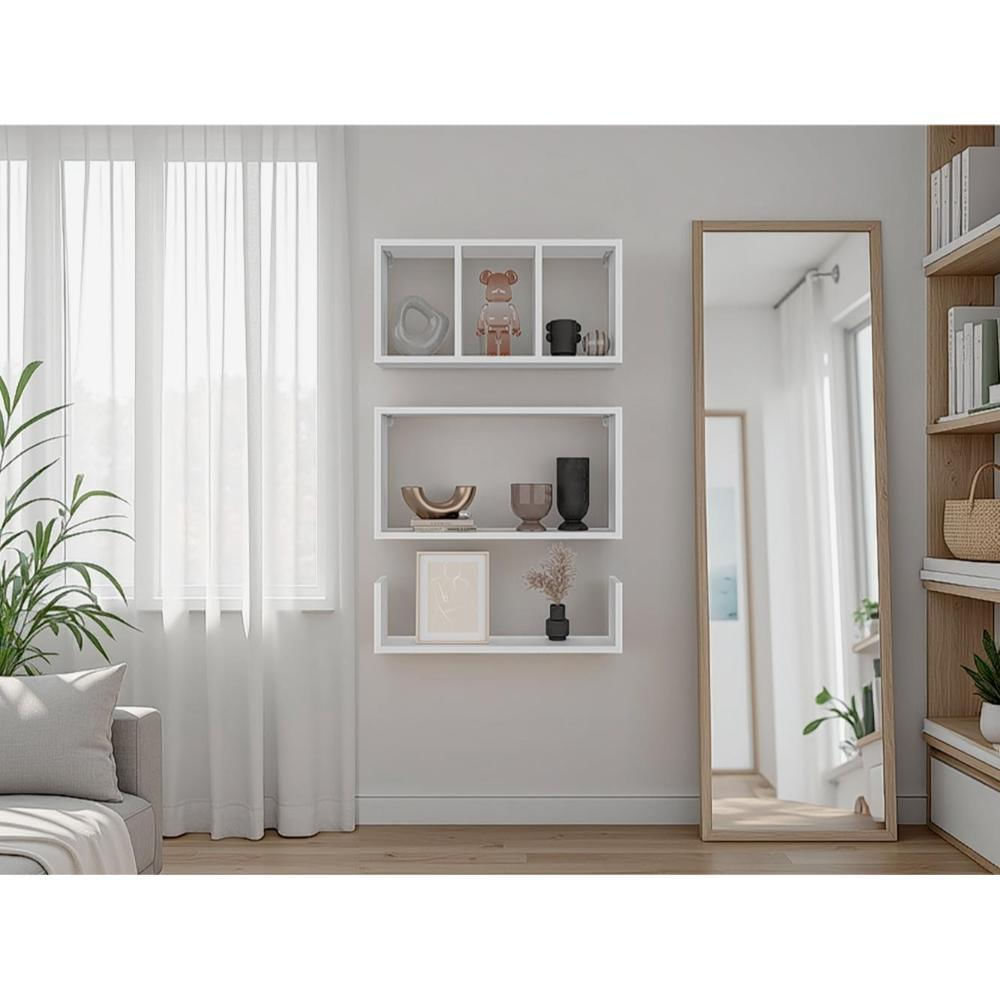 Repisa Trego, Blanco Duqueza, Con Espacio Para Ubicar Objetos Decorativos Zf img #2