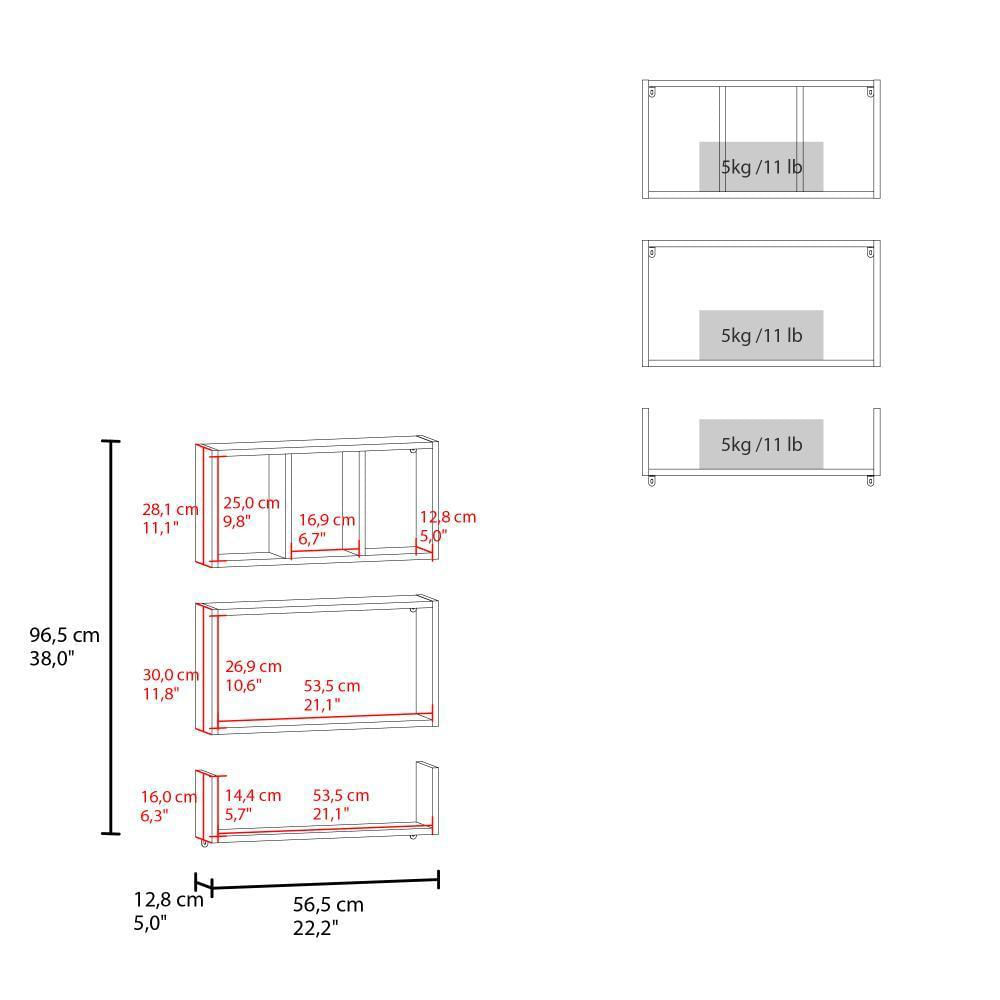 Repisa Trego, Blanco Duqueza, Con Espacio Para Ubicar Objetos Decorativos Zf img #4