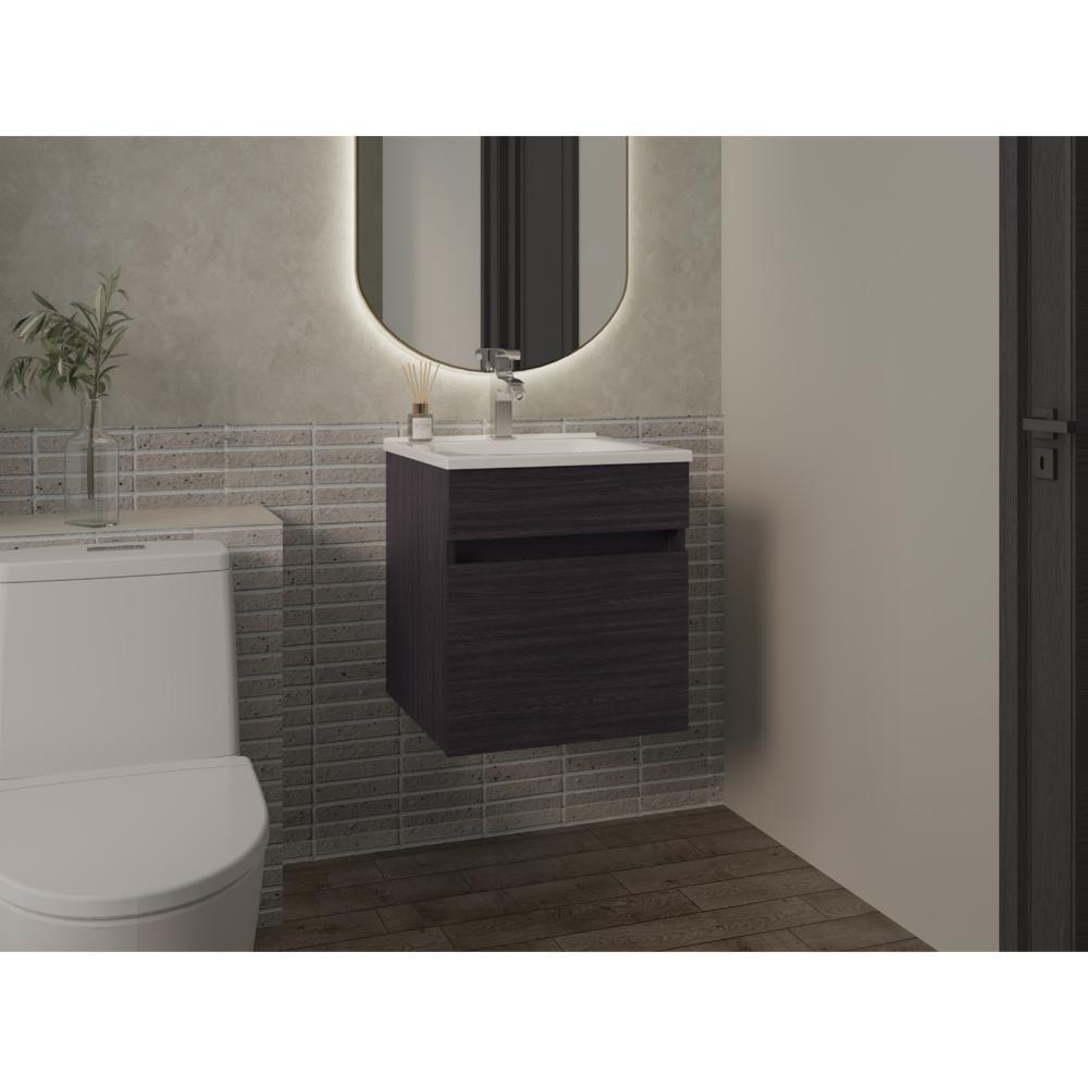 Mueble Para Lavamanos Primax, Wengue, Con Espacio Para Ubicar Objetos De Aseo Zf img #2