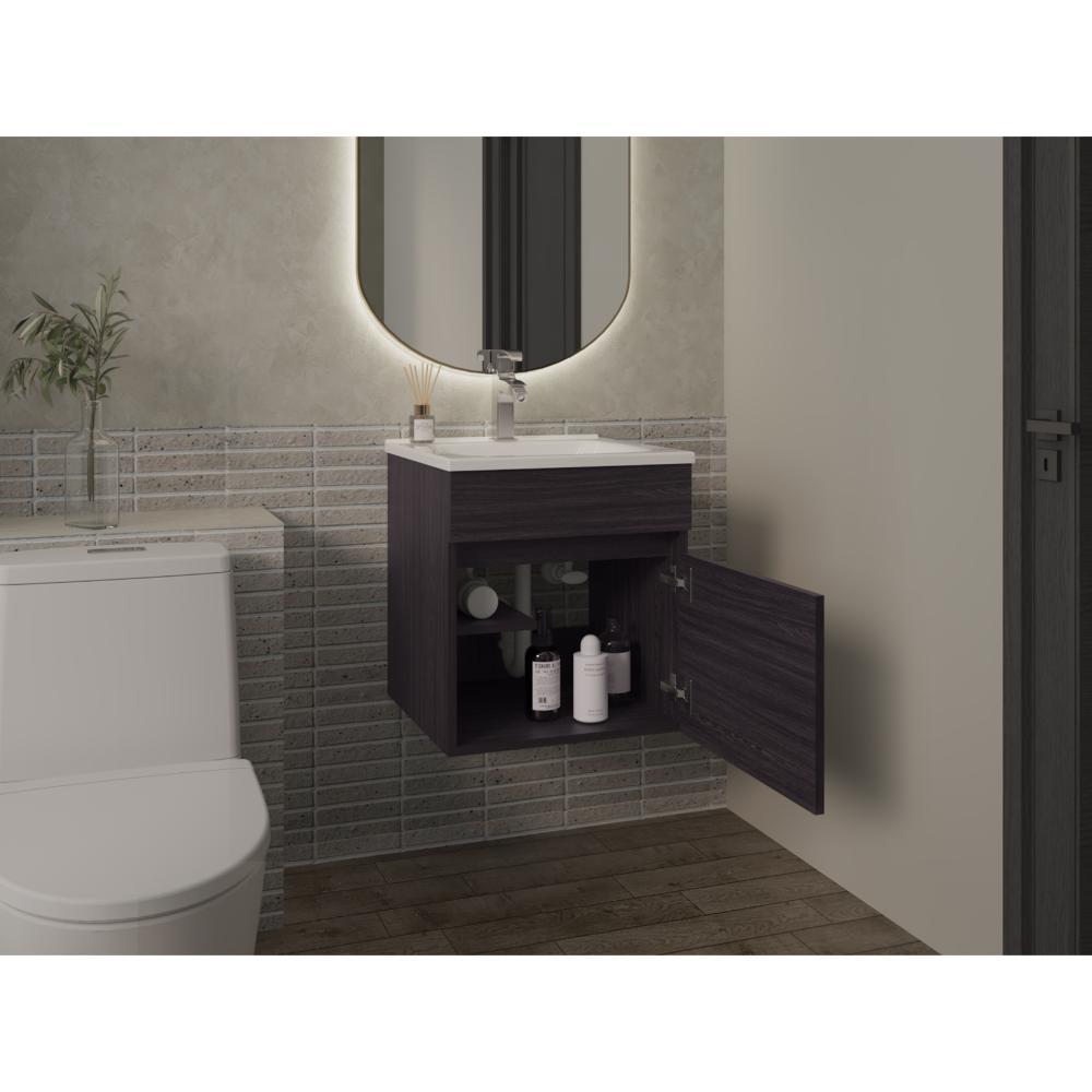 Mueble Para Lavamanos Primax, Wengue, Con Espacio Para Ubicar Objetos De Aseo Zf img #3