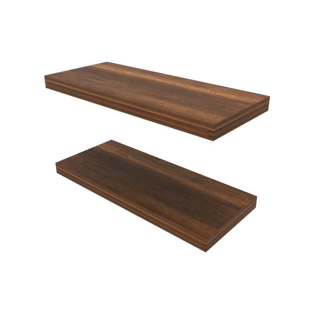 Repisa Flotante Maca X2, Cobre, Con Espacio Para Ubicar Objetos Zf img #3